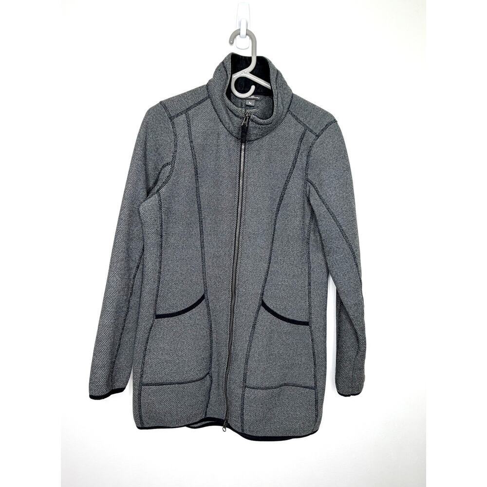 Eddie Bauer Women's Weekend Fleece Jacket Sz M Textured Casual City Travel Chic